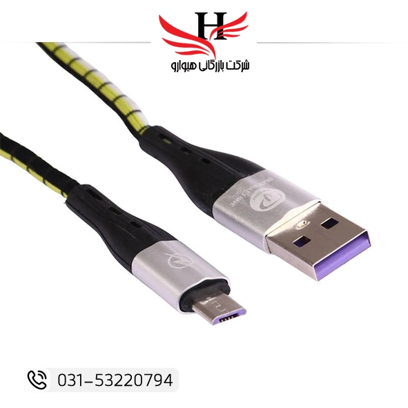 کابل شارژ اندروید ایکس پی مدل XP-C214 با کیفیت ساخت بالا، شارژ پایدار و انتقال داده مطمئن مناسب گوشیها و دستگاههای دارای درگاه اندروید